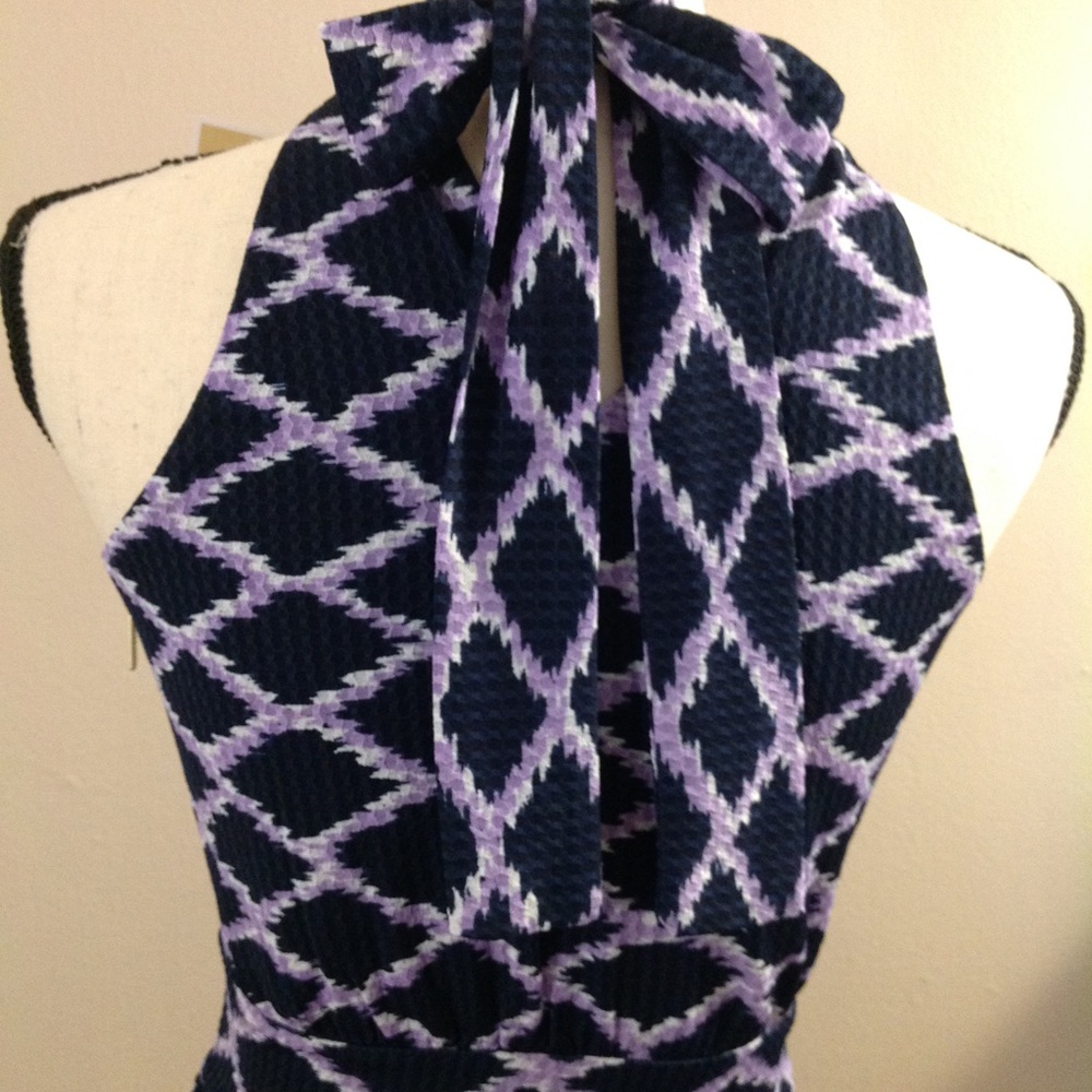 MICHAEL MK Ruffled-Hem purple Dress_P/XS - Picture 4 of 8